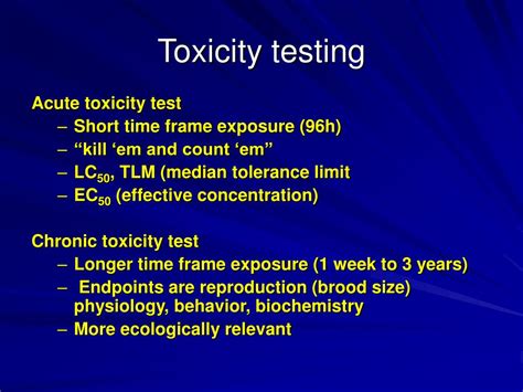 t i t e s|epa toxicity testing.